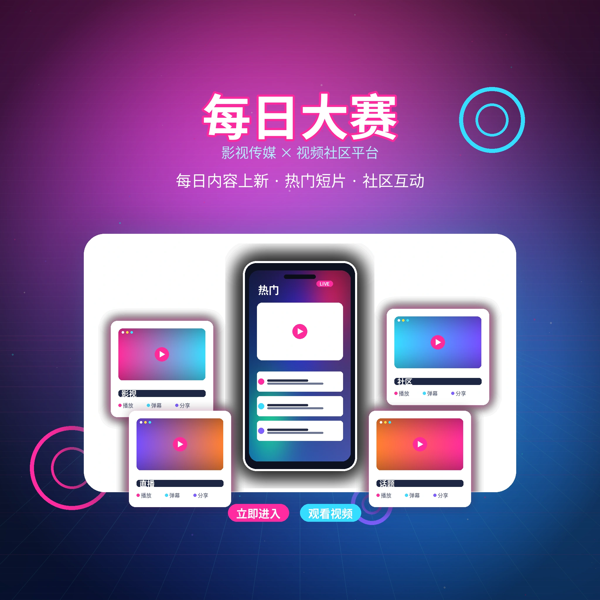 每日大赛品牌与影视传媒社区愿景